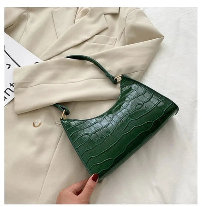 Bolso de Hombro para Mujer Textura Croco Modelo Rouge