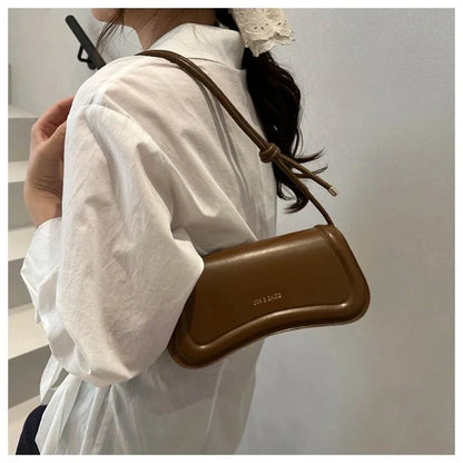 Bolso de Hombro Minimalista para Mujer con Asa de Nudos Modelo Élégance Noire